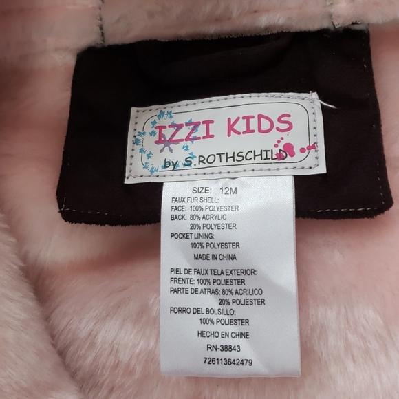 Izzi Kids by S. Rothschild Jacket Girls Size 12 Months - Picture 4 of 9